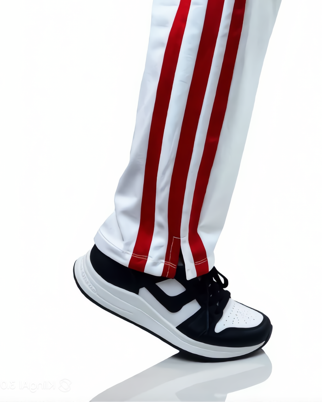 3-Step Low Cut Baggy Trouser Maroon