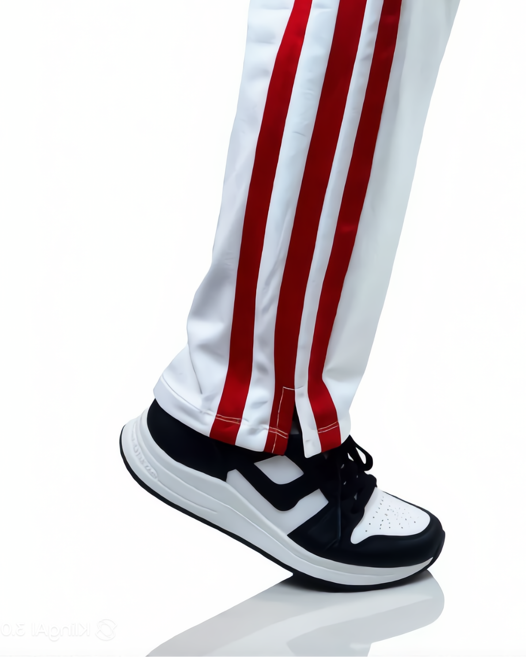 3-Step Low Cut Baggy Trouser Maroon