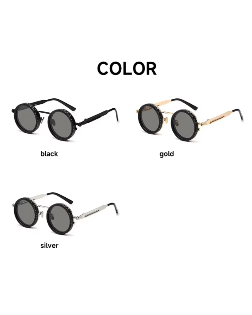 Polarized Round 9Gears Adjustable Sunglass