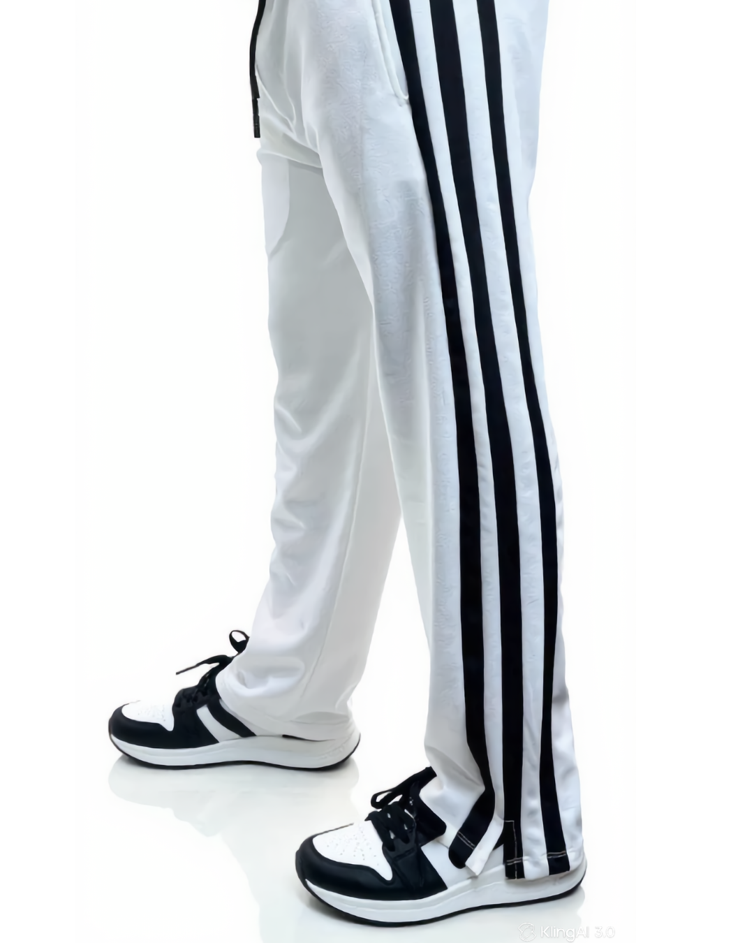 3-Step Low Cut Baggy Trouser White