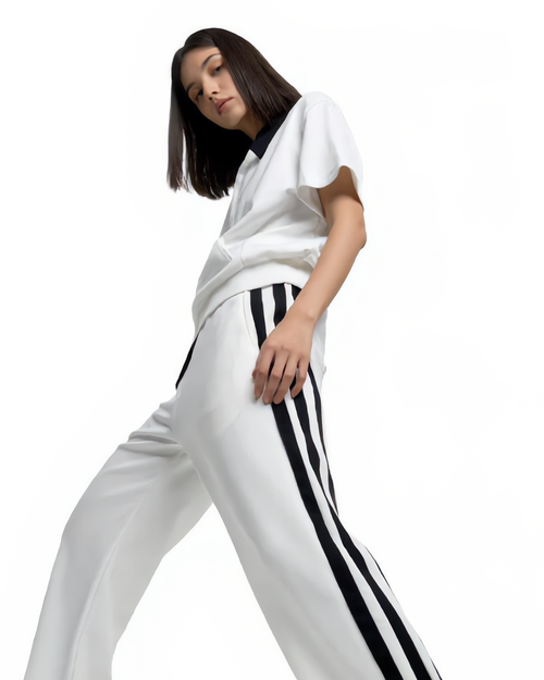 3-Step Low Cut Baggy Trouser White